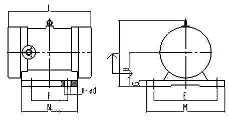 YZS振動(dòng)電機(jī)安裝原理圖 YZS振動(dòng)電機(jī)安裝原理圖
